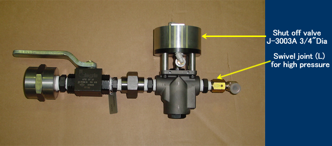 Combination of shut off valve and ball valve