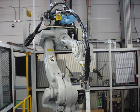 Robot mount compact cylinder type metering unit