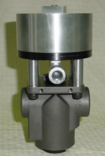 Air operated shut off valve