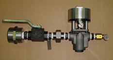 Combination of shut off valve and ball valve