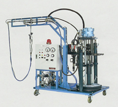 2 Components Metering, Mixing and Dispensing System ( main material in a drum container)