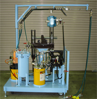 SUPER FLOW 2 components resin metering, mixing and dispensing equipment