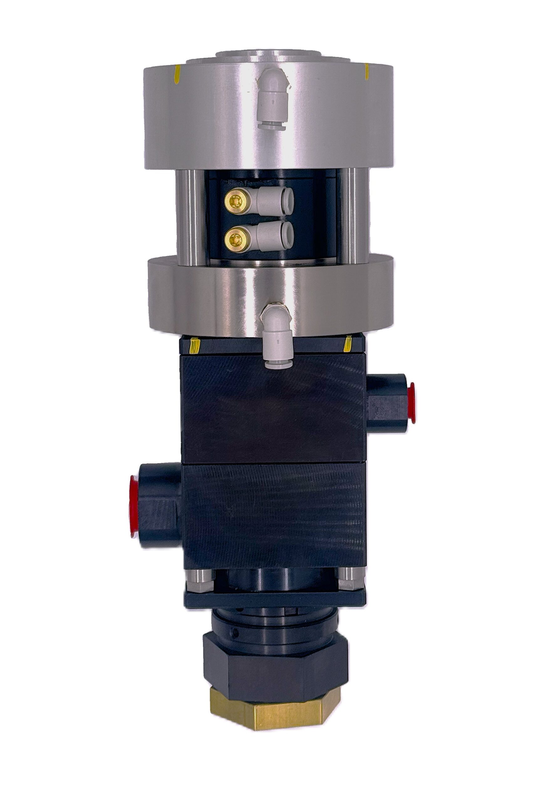 Swivel-equipped two-component manifold gun | Pyles Japan Co., Ltd.